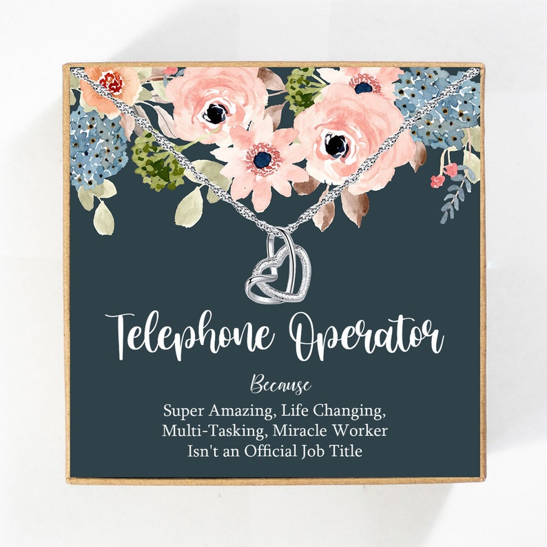 Birthday Telephone operator Gift for Women Telephone operator Appreciation Necklace for Telephone operator Telephone operator Gifts