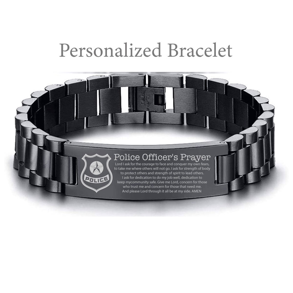 Police Men's Analog Black Stainless Steel Bracelet Watch 42mm - Macy's