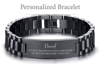 1pc Valentine's Day Romantic Gifts - Classic Stylish Bracelet Gift For Son, Dad, Nephew, Grandson, Brother, Best Friend, Boyfriend & Husband - Ideal