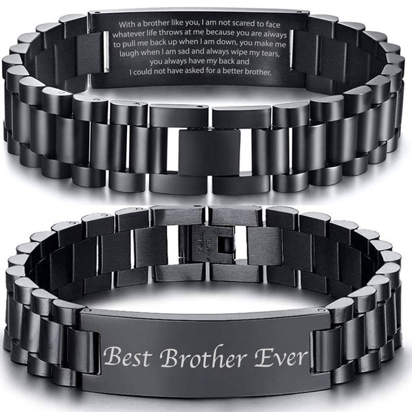 Regalos para hermano, regalo de hermana - Pulsera para hermano, regalo de hermana a hermano mayor - Regalo de cumpleaños para hermano