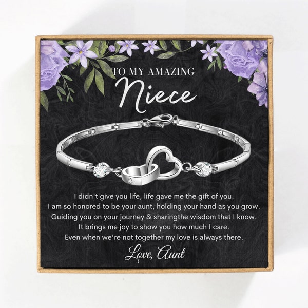 Niece Gift from Aunt, Niece Bracelet Birthday Gifts Personalized Niece I didn't give you life, life gave me the gift of you, Christmas Gift