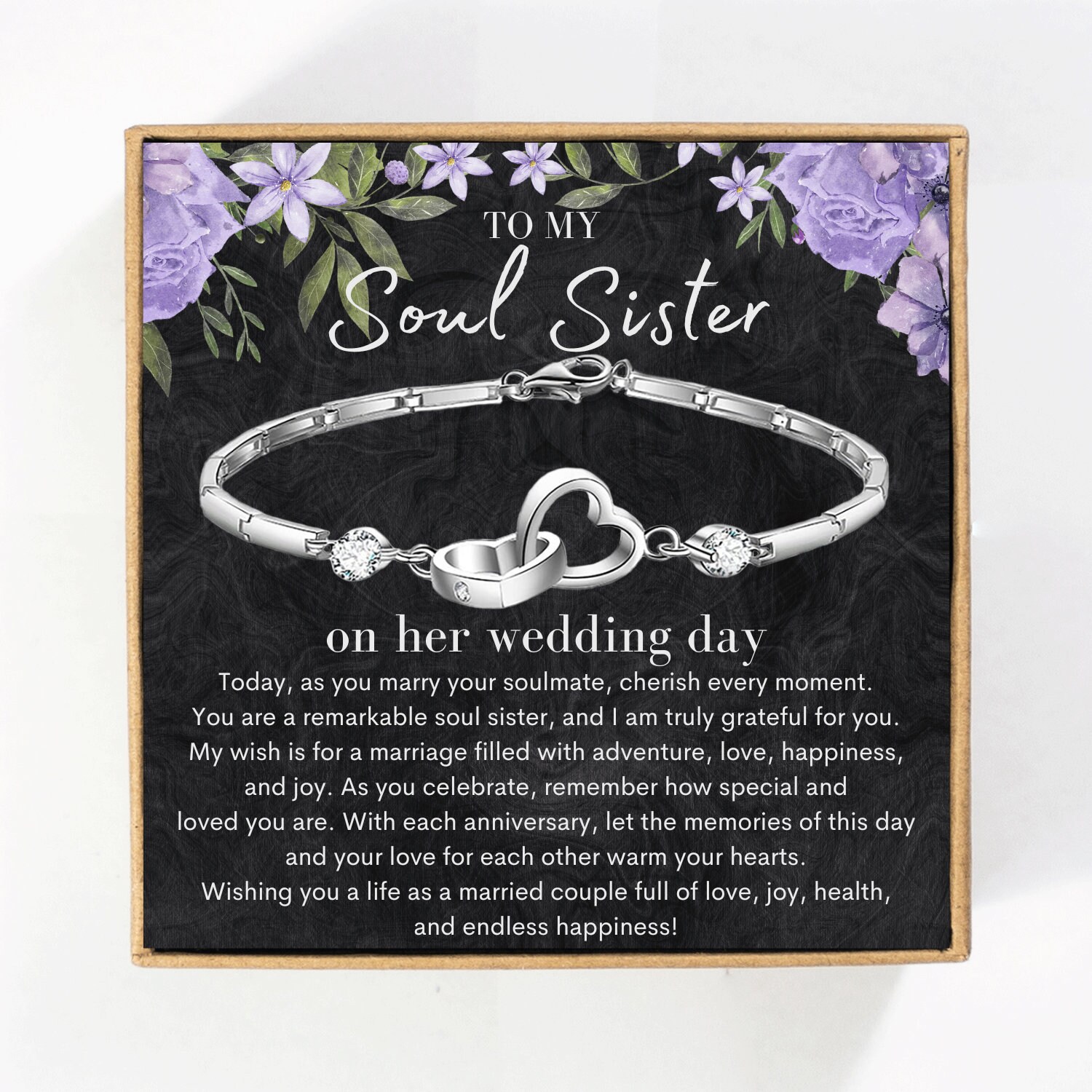 To My Soul Sister on Her Wedding Day Gifts From Sister - Etsy