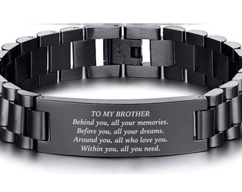 1pc Valentine's Day Romantic Gifts - Classic Stylish Bracelet Gift For Son, Dad, Nephew, Grandson, Brother, Best Friend, Boyfriend & Husband - Ideal