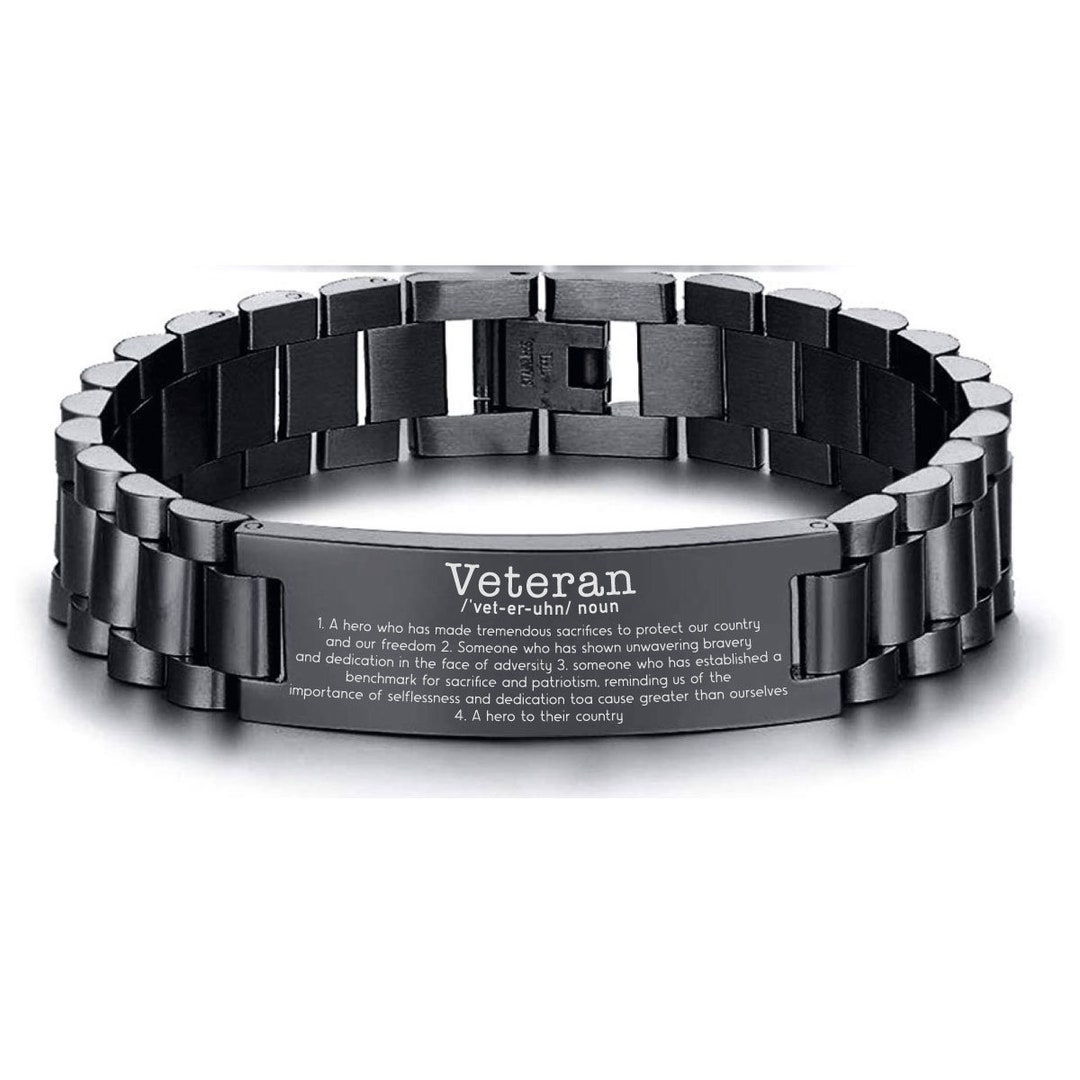 Veteran Definition Bracelet Gift for Veteran Gift Memorial Day Veteran