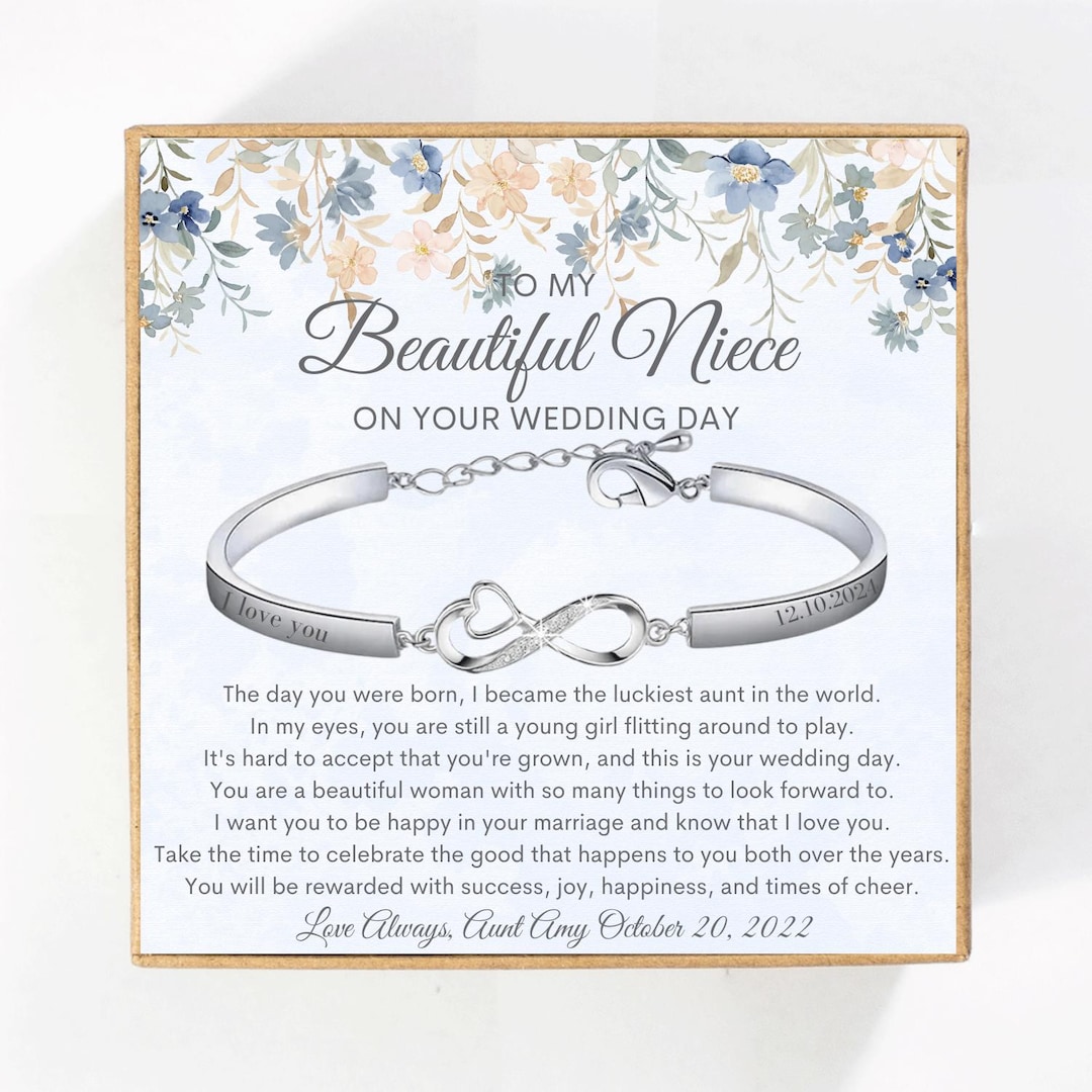 To My Niece on Her Wedding Day, Personalized Wedding Gift for Niece ...