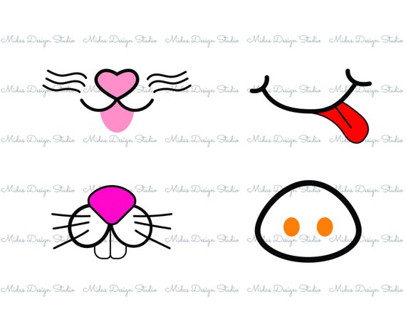 Download Instant Download Animal Face Mask 4 Designs Animal Mask Etsy