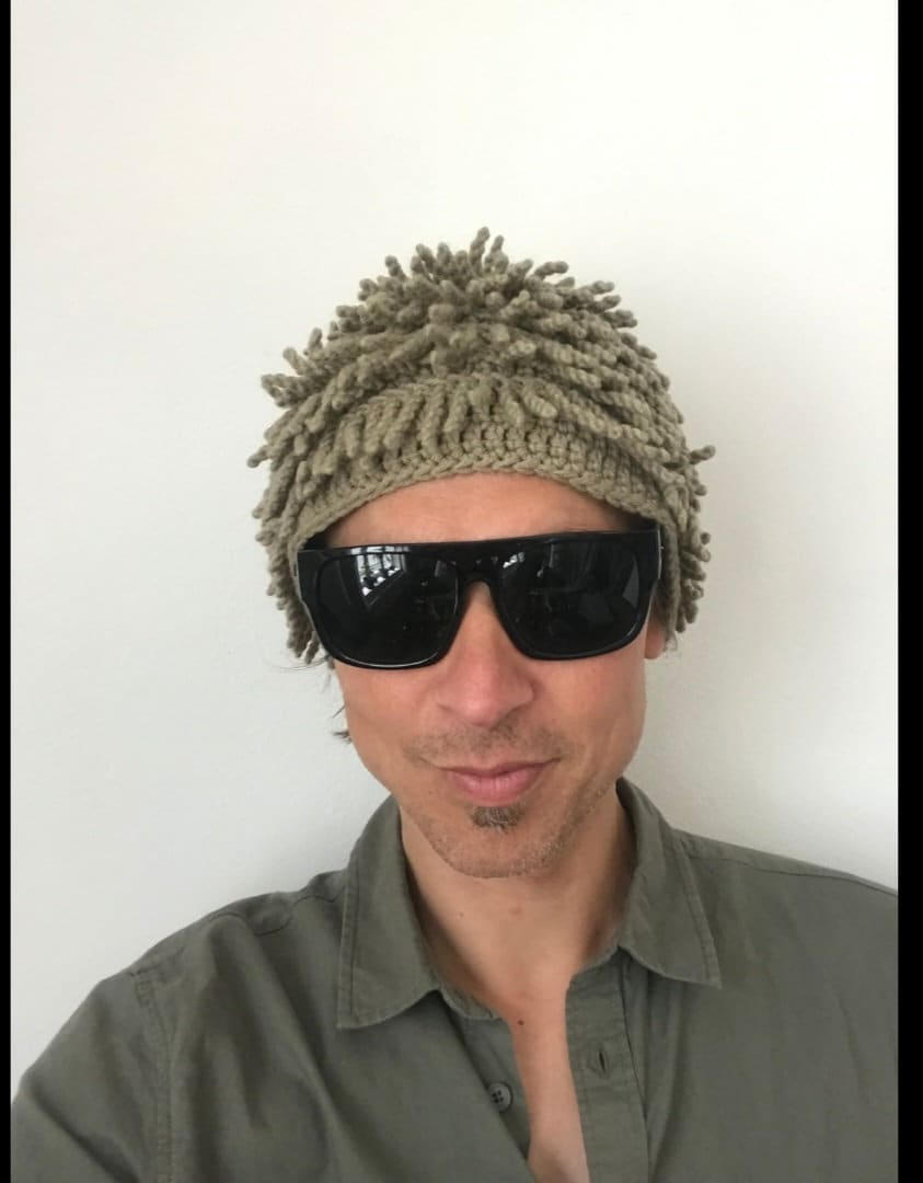 Billy Gibbons Hat in TAUPE African Nudu Hat ZZ Top Hat Crochet