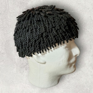 African Nudu Hat Billy Gibbon hat ZZ Top hat  chemo beanie dreadlock wig dreadlocks beanie Bamileke hat chemo wig dreadlock crochet hat char