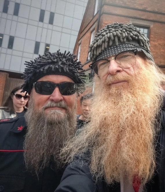 A Billy Gibbons Hat African Nudu Hat ZZ Top Hat Crochet Dreadlocks