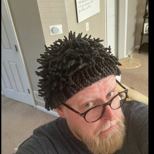 African Nudu Hat ZZTop hat Billy Gibbons   chemo beanie dreadlock wig dreadlocks beanie Bamileke hat chemo wig dreadlock crochet hat. multi1