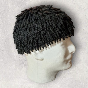 African Nudu Hat Billy Gibbon hat ZZ Top hat  chemo beanie dreadlock wig dreadlocks beanie Bamileke hat chemo wig dreadlock crochet hat.21#3