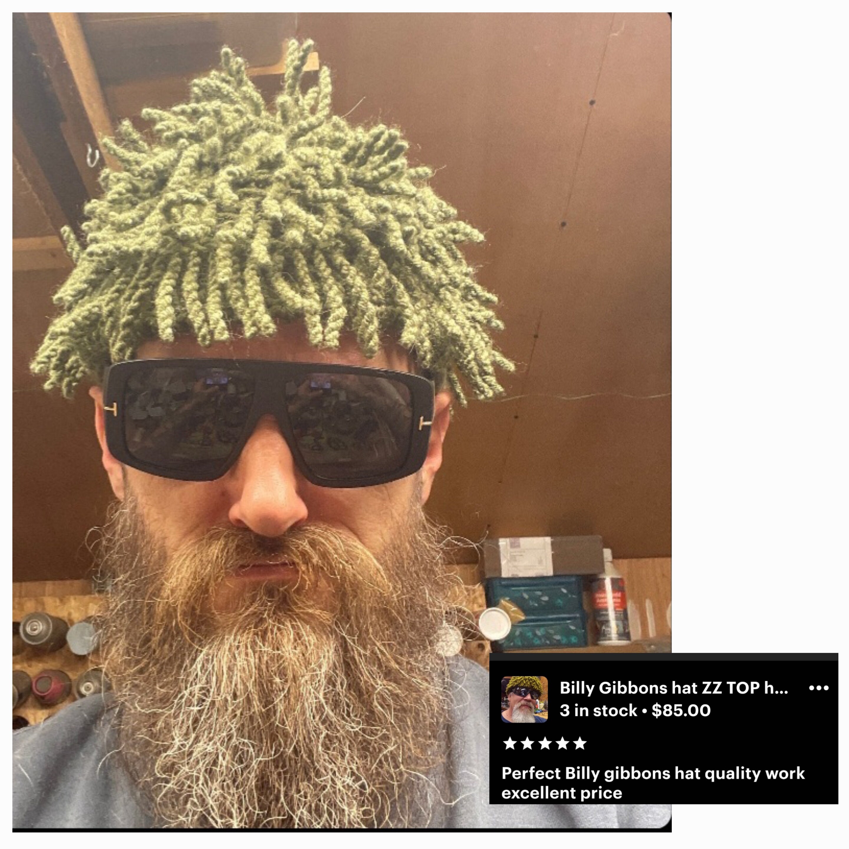 Billy Gibbons Hat ZZ TOP Hat African Nudu Hat Zz Top Beanie