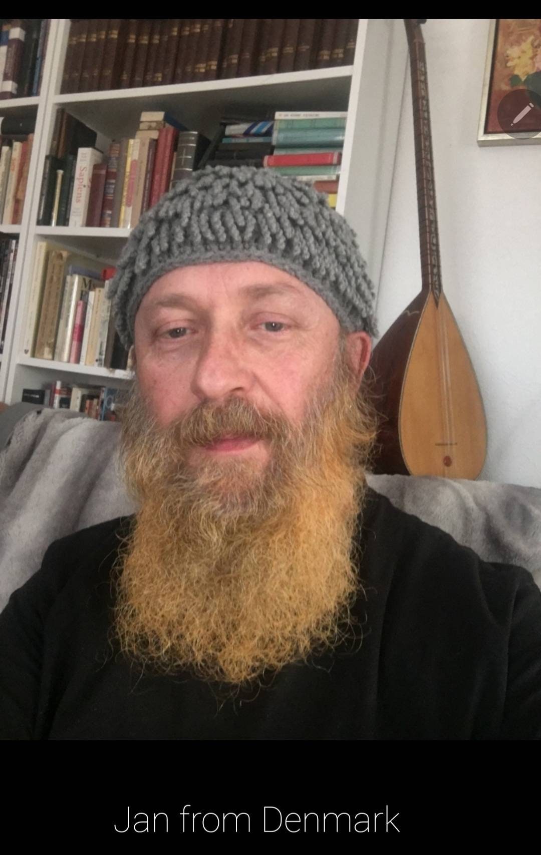 Christmas Beanie ZZ TOP Hat Billy Gibbons Unique Handmade Hat