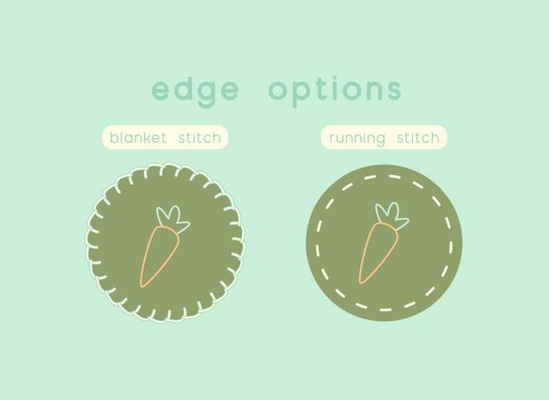 iron-on embroidered sprout 2 patch
