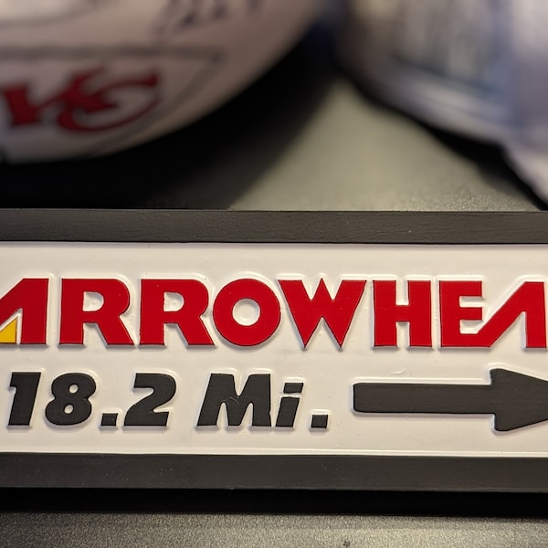 Custom Arrowhead Direction Sign