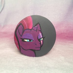 Tempest Shadow my little Pony handpainted round box
