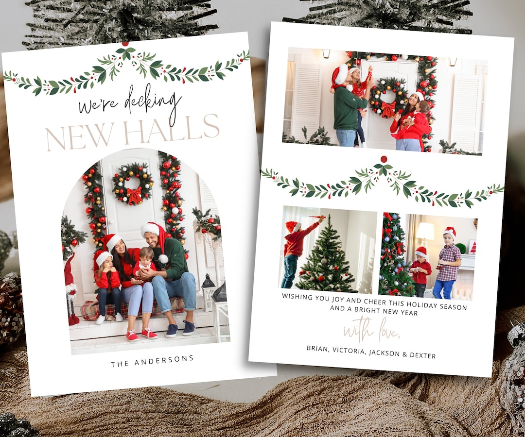 We Moved Christmas Card | New House Card Template | New Home Photo Xmas ...