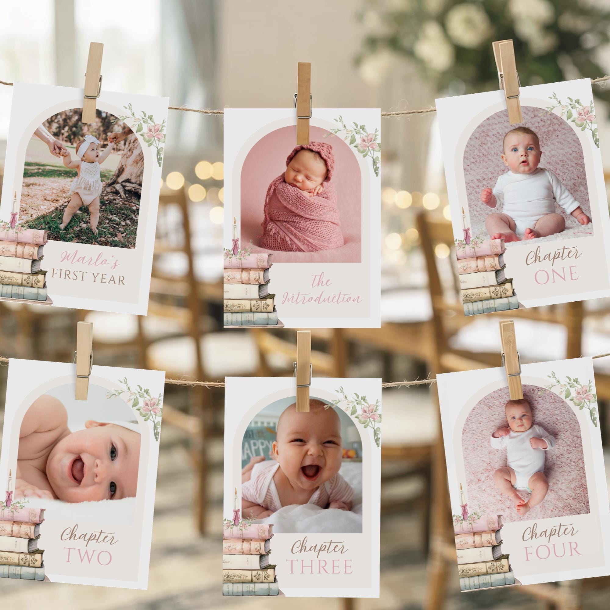 One for the Books, Pink Book First Birthday Invitation, Book Themed ...