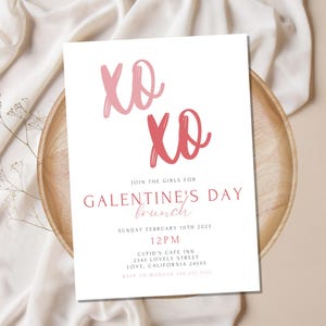 Galentine&#39;s Day Party Invitation, Valentine&#39;s Party, Galentine&#39;s Day Brunch Invite, Galentine&#39;s Day Party Invite, Galentines Invitation728D