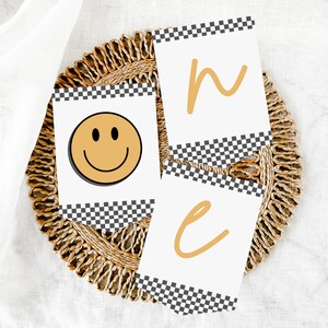 One Happy Dude Birthday Banner, Smiley Face 1st Birthday Party Decor, Boy 1st Birthday Template, One Happy Dude Banner, Template 726OB1