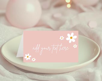 Daisy Birthday Party Food Labels Little Miss One-derful Birthday Party Bohemian Daisy Hippy Birthday Buffet Cards Tent Download 722TC
