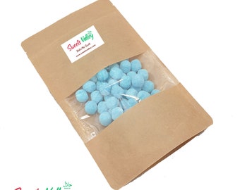 Bombones sabor frambuesa azul, dulces tradicionales retro masticables, para elegir y mezclar, HALAL, aptos para vegetarianos, 500 g