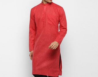 Handmade Self Textured Cotton Kurta Pyjama Set For Men|indian kurta pajama set |mens kurta |kurta for men|mens indian wedding wear outfits