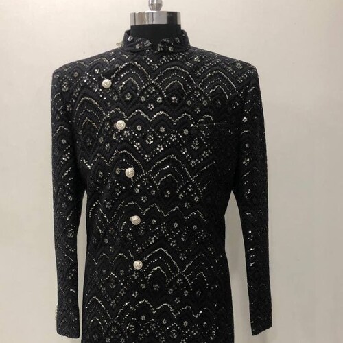 mens wedding sherwani shawl