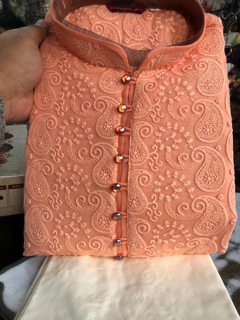 chikankari kurta pajama