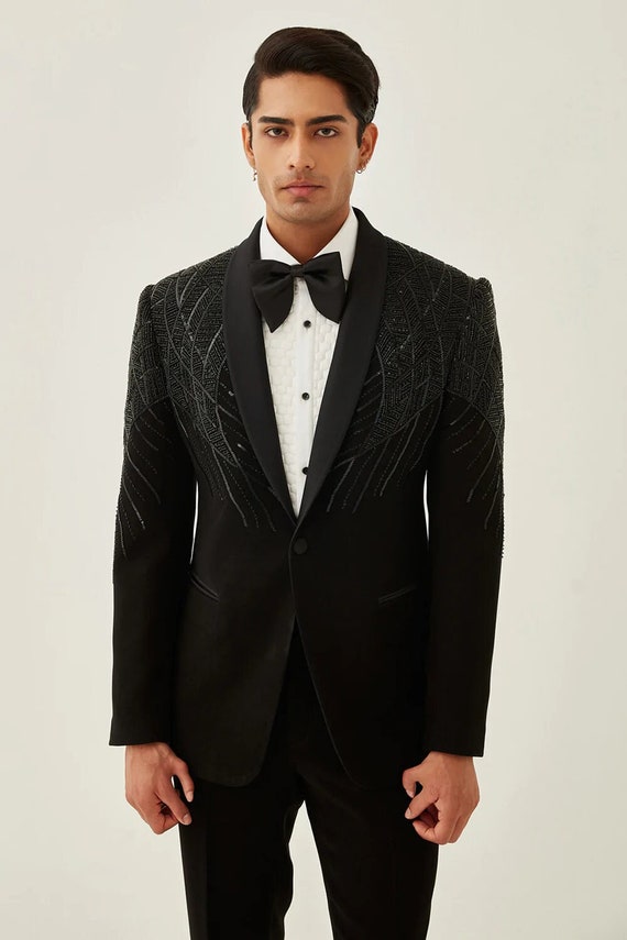 Hand Embroidered Fancy Tuxedo Suit for Men Wedding Wear Tuxedo Suit for Men  Embroidered Tuxedo Suit for Men wedding Wear Tuxedo for Men -  Canada