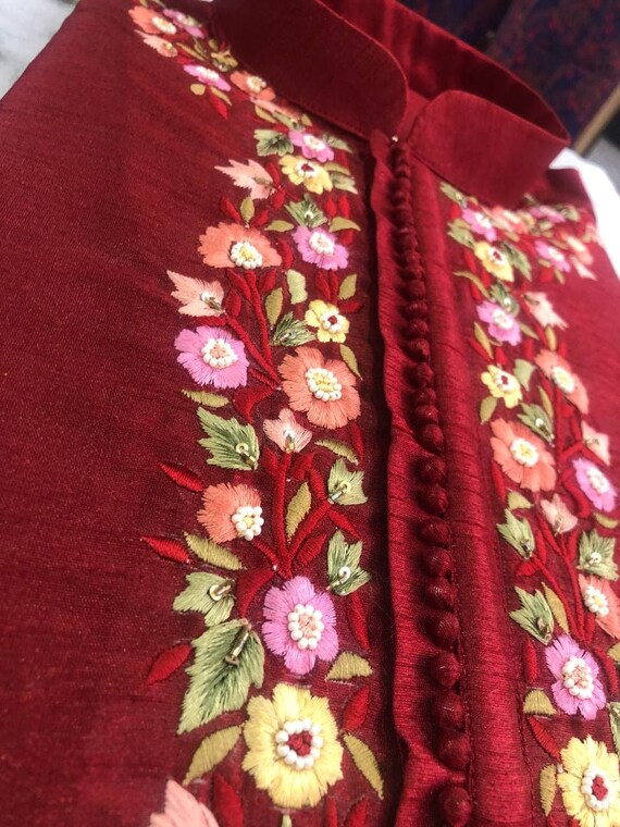 Handmade Embroidered Kurta Pajama Set for Menmens Kurta Pyjama