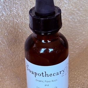 Poke Root & Castor Oil Infusion - Herbal Lymphatic Massage Oil - Natural Wellness Body Oil - External Use Only