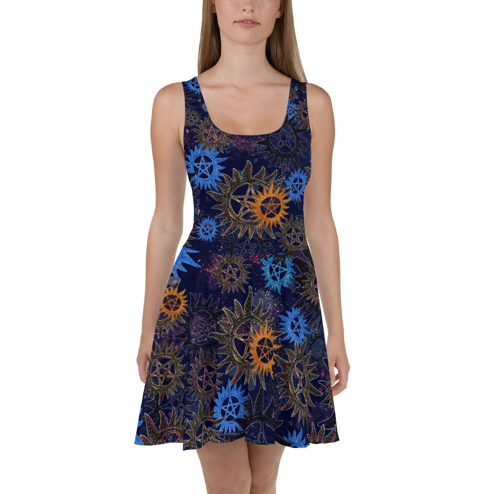 possession blue dress Prized possession- denim blue and white maxi dress – Kostume County main image 1