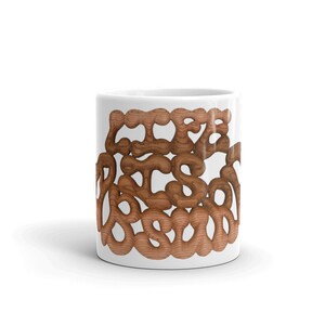 Life is Absurd Coffee Cup Wood carving image Mug Existential Crisis Kitchen Accessory