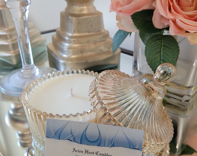 Gold Hammered Jumbo Decorative Soy Candle