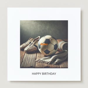 Cartão de feliz aniversário Greetz Futebol