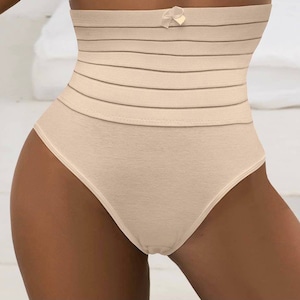 Shapewear Thong For Women Tummy Control Underwear High Waist Body Shaper  Firm Control Panties Girdle Waist Trainer