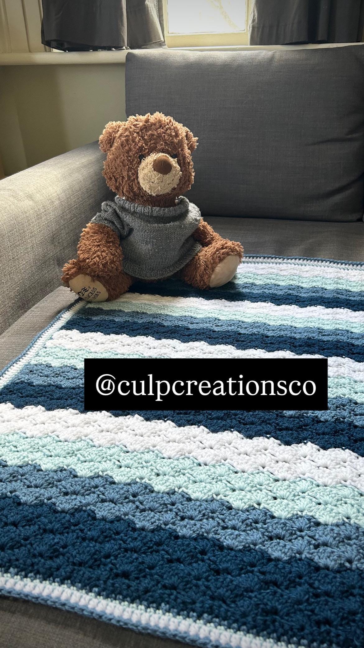 Shell Stitch Crochet Baby Blanket Pattern (downloadable PDF) - Etsy