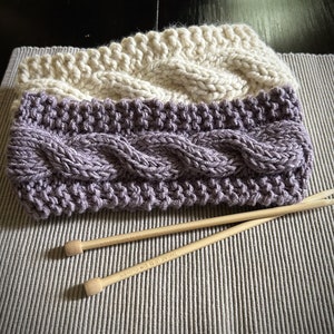 PATTERN- Cozy Cables Headband (PDF download)
