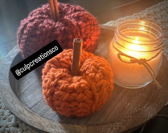 Decorative Crochet Pumpkin Pattern (PDF download)