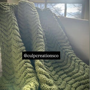 Knit Chevron Blanket Pattern – Ripple Chevron (Downloadable PDF)
