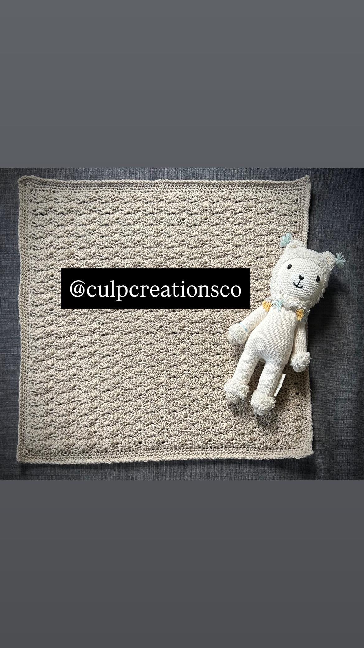 Shell Stitch Crochet Baby Blanket Pattern (downloadable PDF) - Etsy