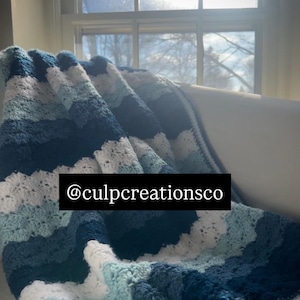 Shell Stitch Crochet Baby Blanket Pattern (Downloadable PDF)