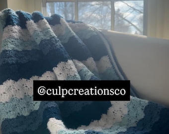 Shell Stitch Crochet Baby Blanket Pattern (Downloadable PDF)