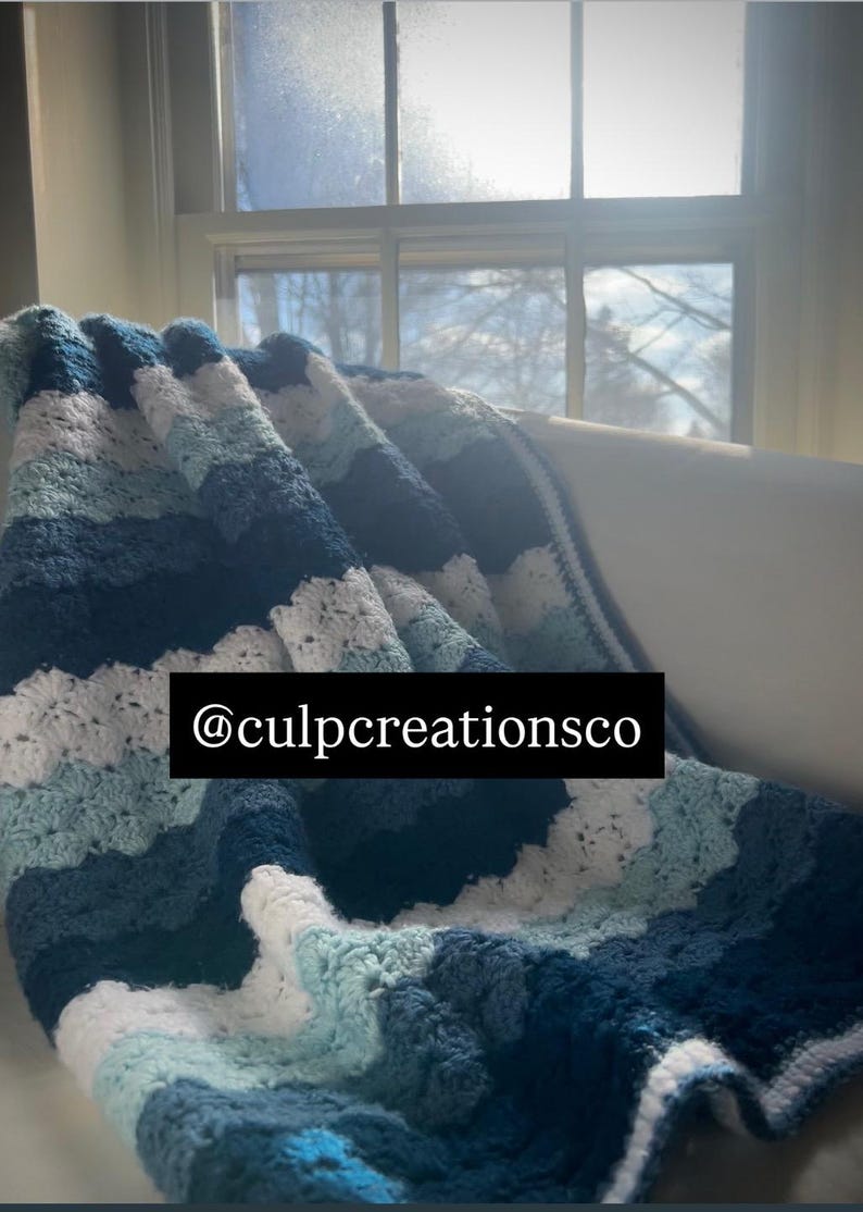 Shell Stitch Crochet Baby Blanket Pattern (downloadable PDF) - Etsy