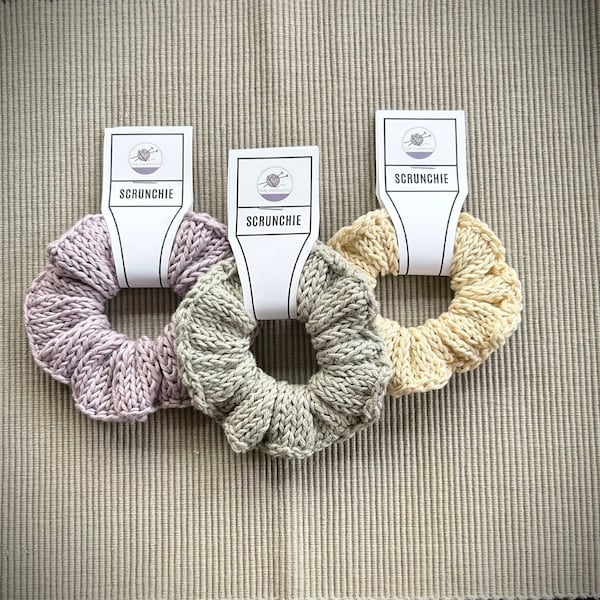 PATTERN- The Perfect Knit Scrunchie (Downloadable PDF)