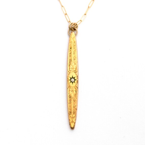 Star Vertical Bar Necklace Victorian Star Set Clear Paste - Etsy