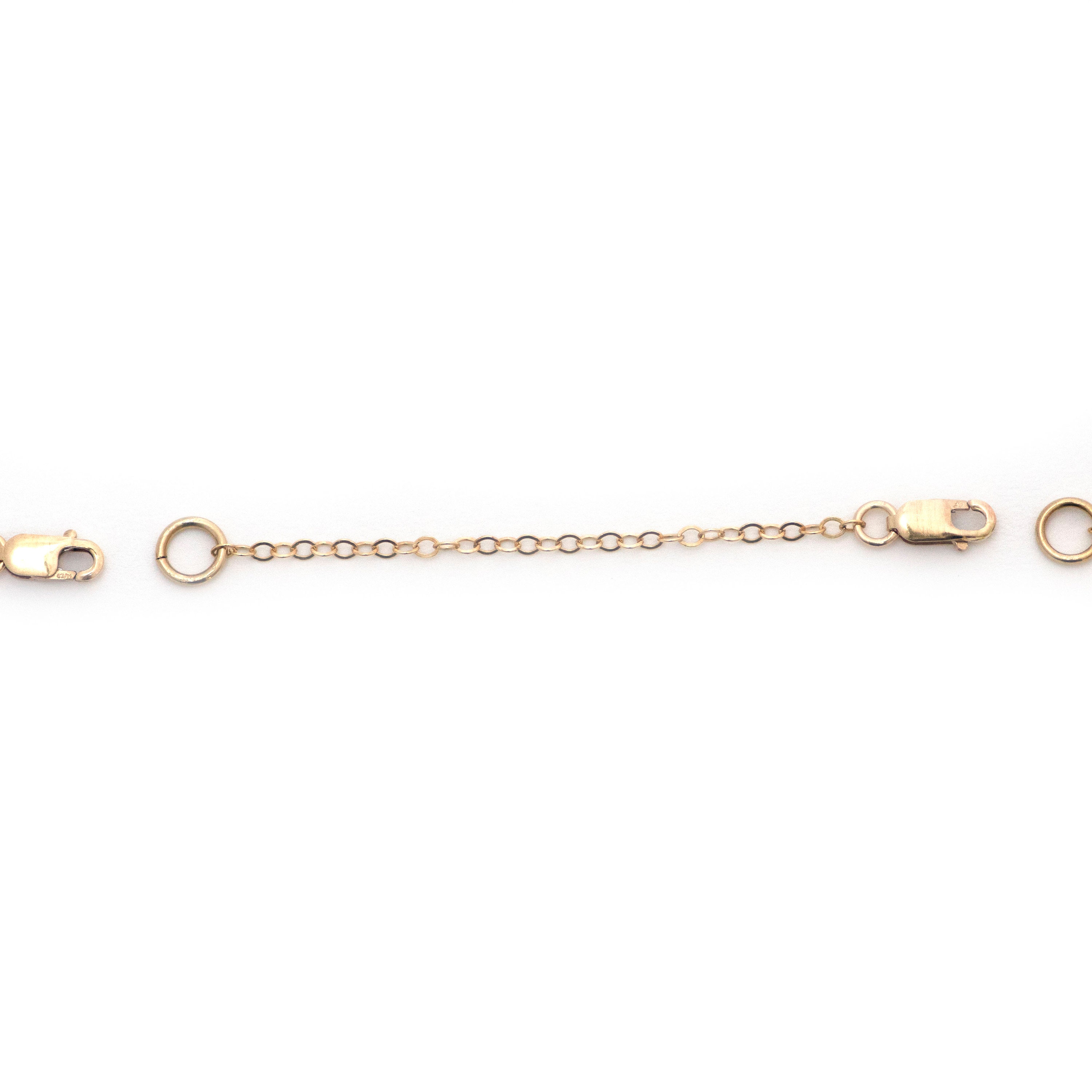 14k Gold Filled 2 Inch Chain Extender With Lobster Clasp, Removeable ...