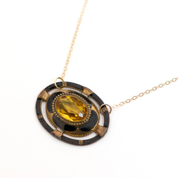 Antique Victorian Brooch Pin Necklace 