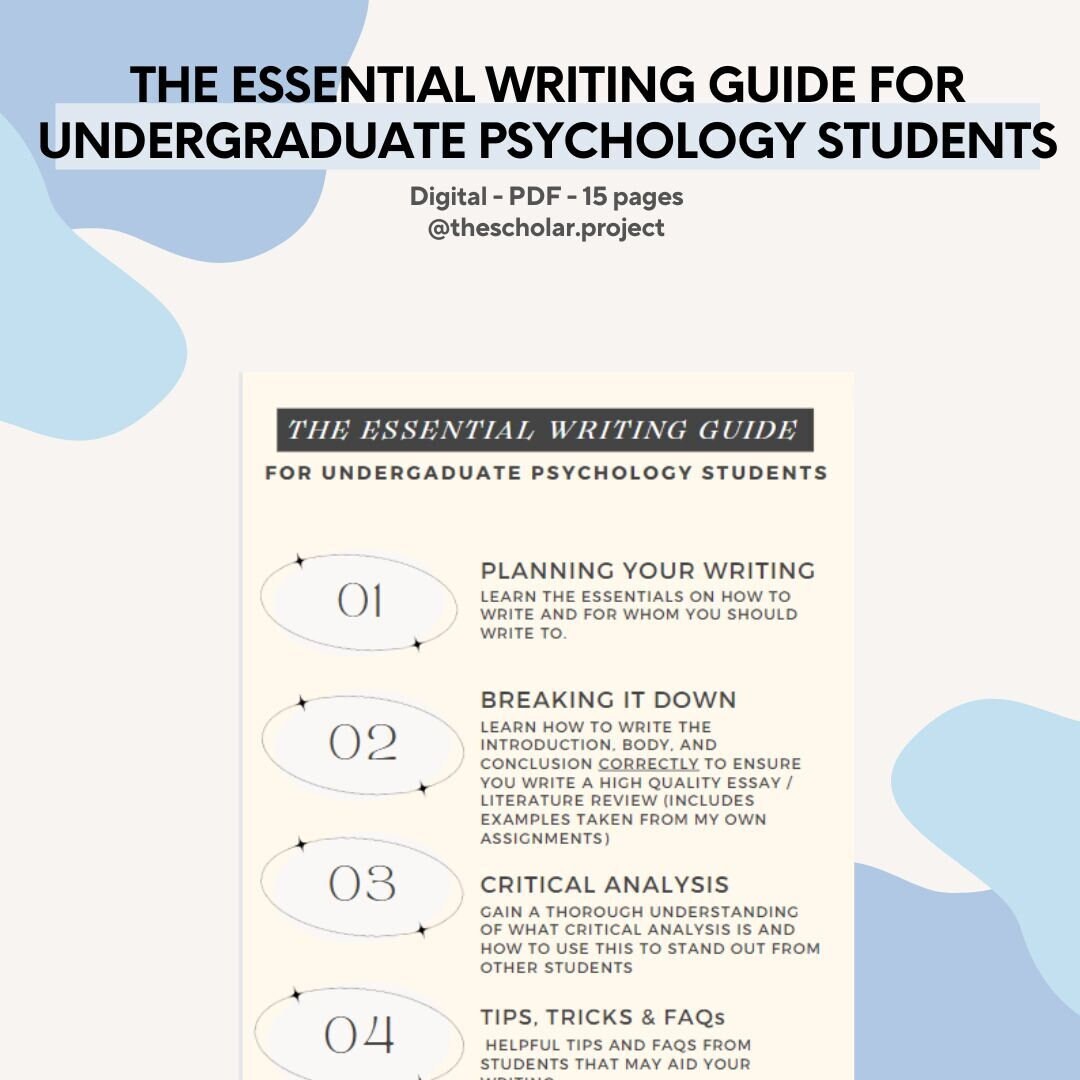 The Essential Writing Guide for Psychology Students | Digital, Essays ...